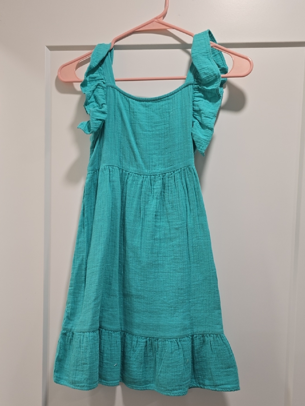 Cat & Jack Turquoise Ruffle Strap Dress